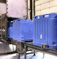 large hoppers and totes for food processing