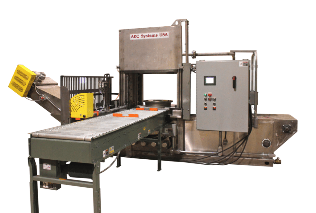 auto-feed aircraft wheel washer
